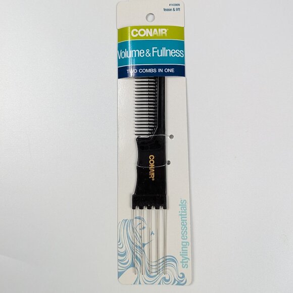 New Conair Volume & Fullness Lift & Tease Black Comb - Picture 1 of 6